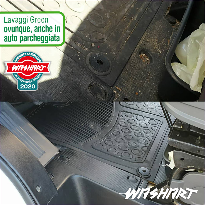 Washart settore Automotive lavaggi ovunque, anche in auto parcheggiata