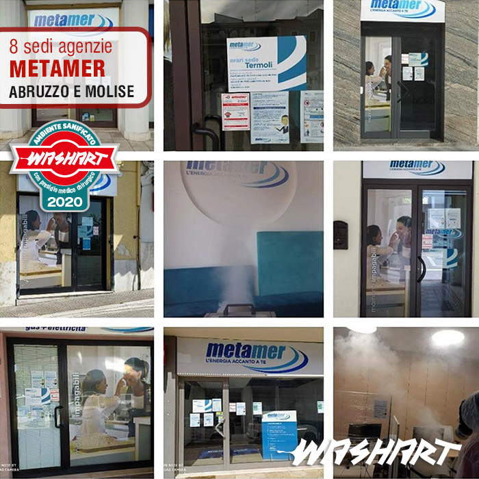 Washart 8 sedi Metamer in Abruzzo e Molise